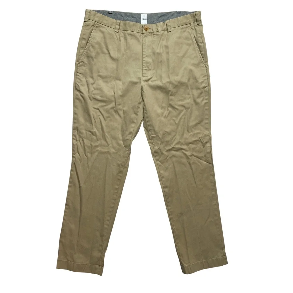 Brooks Brothers Chinos Pants Mens 38x32 Khaki Clark Fit Supima Cotton Stretch